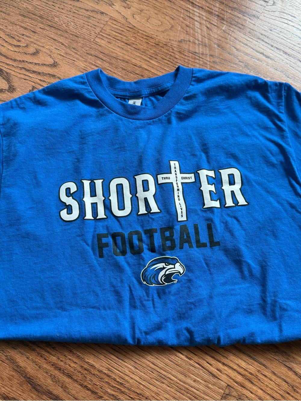 Shorter Football Blue Graphic Tee